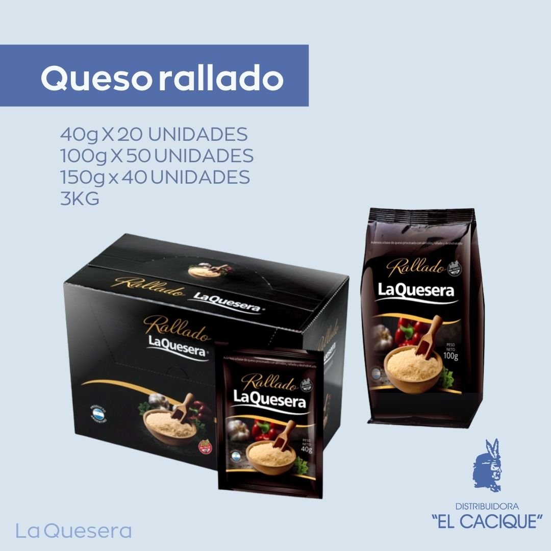 QUESO Rallado 20 X 40 GR.LA QUESERA